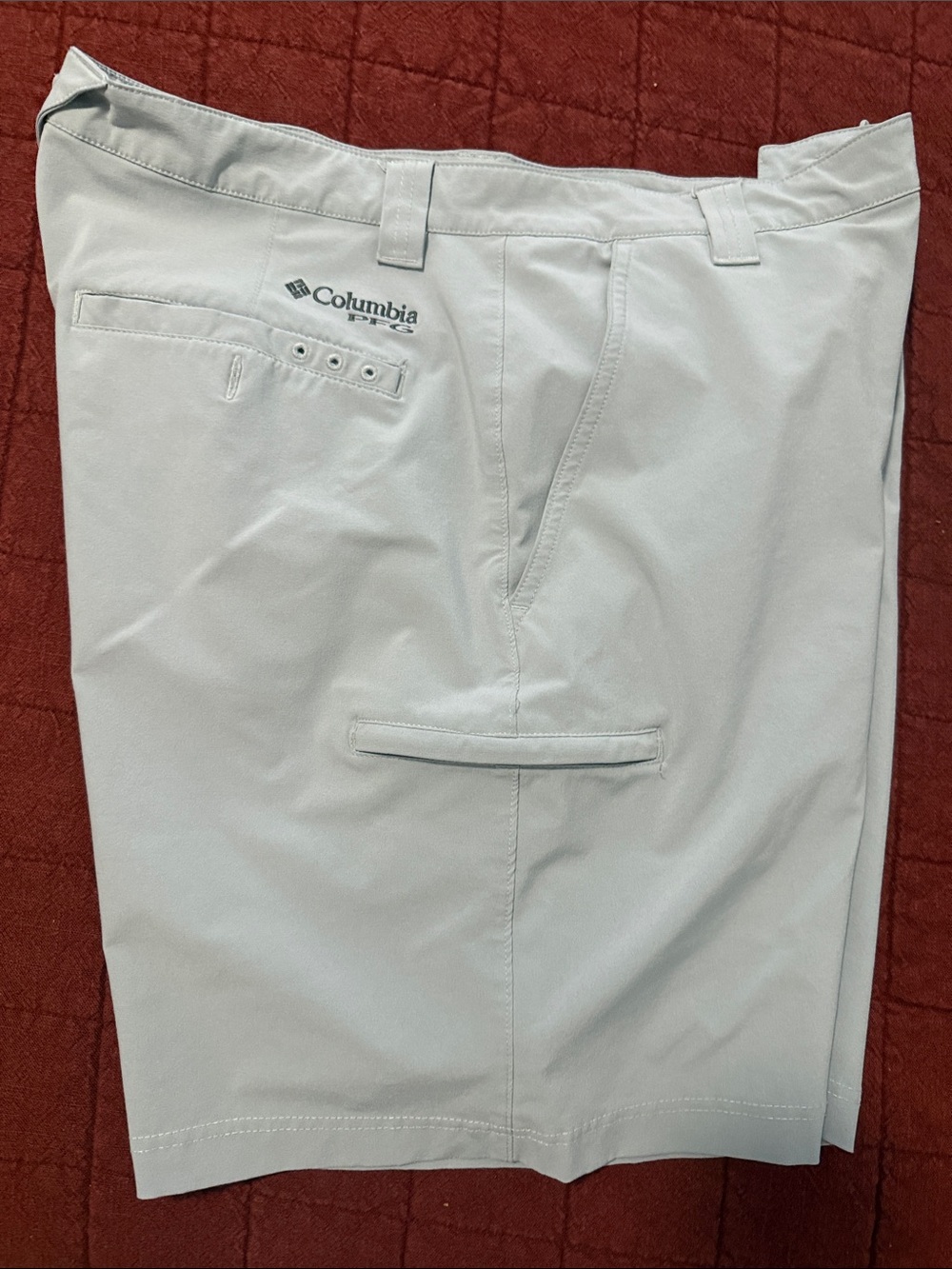 Columbia Men’s Light Gray Outdoor Hybrid Shorts - Picture 6 of 6